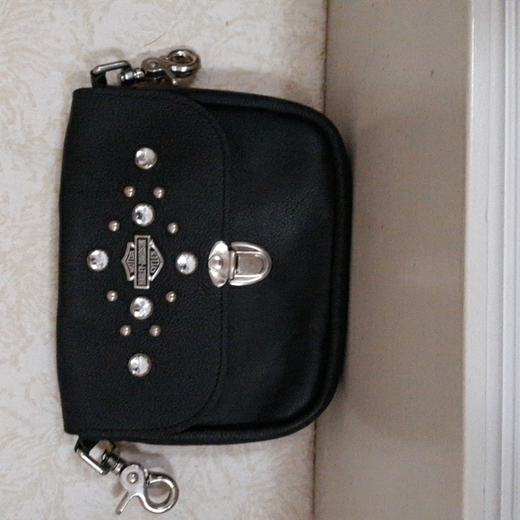 Harley-Davidson Black Studded Laptop Bag - Picture 1 of 4